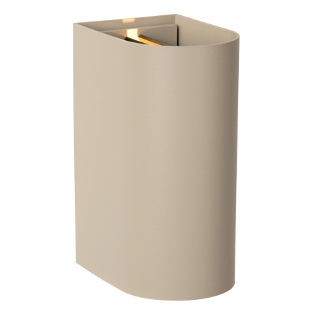 Lucide APLIS - Spot mural / Applique mural Intérieur/Extérieur - LED - CCT - 2x5W 2200K/3000K - IP54 - L 9,7 x P 7,2 x H 15 cm