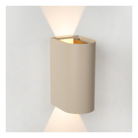 Lucide APLIS - Spot mural / Applique mural Intérieur/Extérieur - LED - CCT - 2x5W 2200K/3000K - IP54 - L 9,7 x P 7,2 x H 15 cm