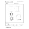 Lucide APLIS - Spot mural / Applique mural Intérieur/Extérieur - LED - CCT - 2x5W 2200K/3000K - IP54 - L 9,7 x P 7,2 x H 15 cm