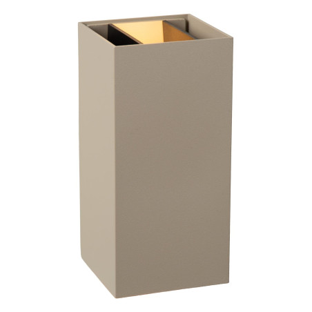 Lucide APLIS - Spot mural / Applique mural Intérieur/Extérieur - LED - CCT - 2x5W 2200K/3000K - IP54 - L 7,3 x P 7,2 x H 15 cm