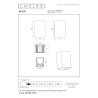 Lucide APLIS - Spot mural / Applique mural Intérieur/Extérieur - LED - CCT - 2x5W 2200K/3000K - IP54 - L 7,3 x P 7,2 x H 15 cm