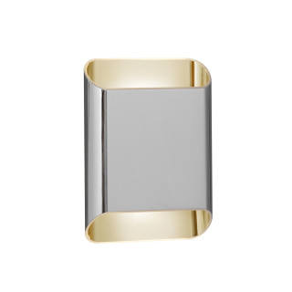 Lucide ATILA II - Applique murale Salle de bains - LED Dim. - CCT - 2x5W 2200K/3000K - IP54 - Chrome - - L 4 x P 14,5 x H 20 cm