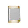 Lucide ATILA II - Applique murale Salle de bains - LED Dim. - CCT - 2x5W 2200K/3000K - IP54 - Chrome - - L 4 x P 14,5 x H 20 cm