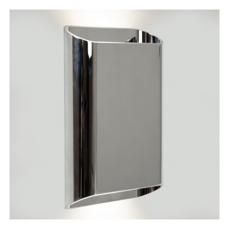 Lucide ATILA II - Applique murale Salle de bains - LED Dim. - CCT - 2x5W 2200K/3000K - IP54 - Chrome - - L 4 x P 14,5 x H 20 cm