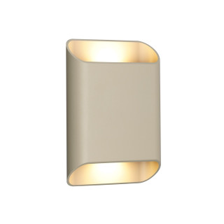 Lucide ATILA II - Applique murale Salle de bains - LED Dim. - CCT - 2x5W 2200K/3000K - IP54 - Taupe - - L 4 x P 14,5 x H 20 cm