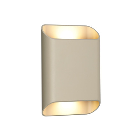 Lucide ATILA II - Applique murale Salle de bains - LED Dim. - CCT - 2x5W 2200K/3000K - IP54 - Taupe - - L 4 x P 14,5 x H 20 cm