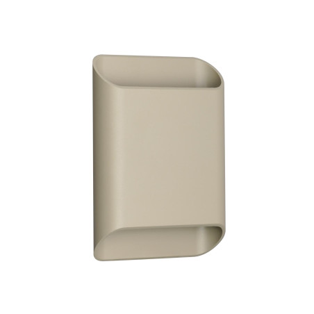 Lucide ATILA II - Applique murale Salle de bains - LED Dim. - CCT - 2x5W 2200K/3000K - IP54 - Taupe - - L 4 x P 14,5 x H 20 cm