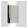 Lucide ATILA II - Applique murale Salle de bains - LED Dim. - CCT - 2x5W 2200K/3000K - IP54 - Chrome - - L 6,4 x P 16 x H 17 cm