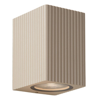 Lucide ANGELINA - Spot mural / Applique mural Intérieur/Extérieur - 1xGU10 (MR16) - IP65 - Taupe - Essential - Réf. 69822/01/41