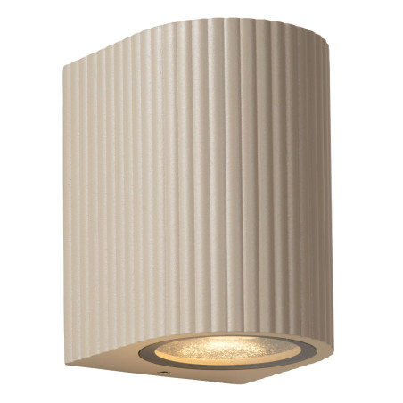 Lucide ANGELINA - Spot mural / Applique mural Intérieur/Extérieur - 1xGU10 (MR16) - IP65 - Taupe - Essential - Réf. 69823/01/41