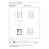 Lucide ANGELINA - Spot mural / Applique mural Intérieur/Extérieur - 1xGU10 (MR16) - IP65 - Taupe - Essential - Réf. 69823/01/41
