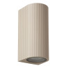 Lucide ANGELINA - Spot mural / Applique mural Intérieur/Extérieur - 2xGU10 (MR16) - IP65 - Taupe - Essential - Réf. 69823/02/41