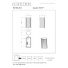 Lucide ANGELINA - Spot mural / Applique mural Intérieur/Extérieur - 2xGU10 (MR16) - IP65 - Taupe - Essential - Réf. 69823/02/41