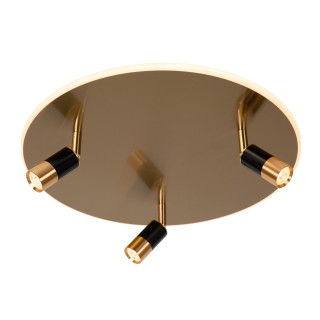 Lucide JUBEL - Plafonnier - Ø 48 cm - LED - CCT - 2500K/3000K - Or Mat / Laiton