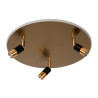 Lucide JUBEL - Plafonnier - Ø 48 cm - LED - CCT - 2500K/3000K - Or Mat / Laiton