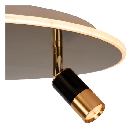 Lucide JUBEL - Plafonnier - Ø 48 cm - LED - CCT - 2500K/3000K - Or Mat / Laiton