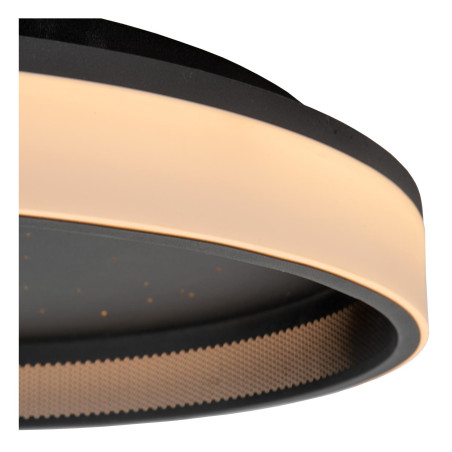 Lucide ESTREJA - Plafonnier - Ø 40 cm - LED 3 StepDim - CCT - 2500K/3000K - Noir