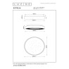 Lucide ESTREJA - Plafonnier - Ø 40 cm - LED 3 StepDim - CCT - 2500K/3000K - Blanc