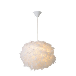 Lucide GOOSY SOFT - Suspension - Ø 50 cm - 1xE27 - Blanc