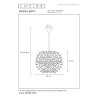 Lucide GOOSY SOFT - Suspension - Ø 50 cm - 1xE27 - Blanc
