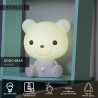 Lucide DODO BEAR - Veilleuse Chambres d'enfant - LED 3 StepDim - 1x3W 4000K - Blanc