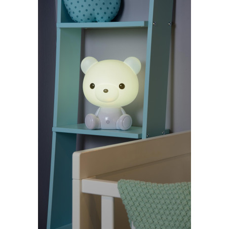 Lucide DODO BEAR - Veilleuse Chambres d'enfant - LED 3 StepDim - 1x3W 4000K - Blanc