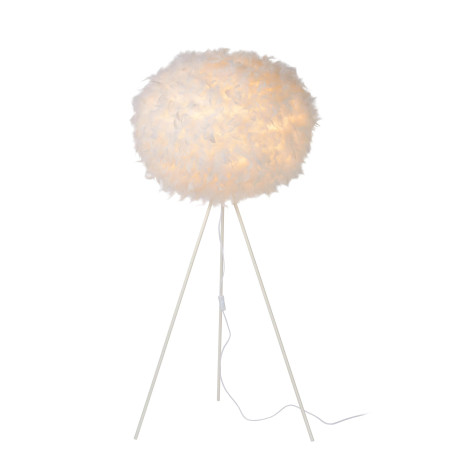 Lucide GOOSY SOFT - Lampadaire - Ø 50 cm - 1xE27 - Blanc