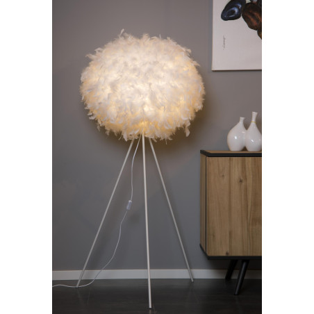 Lucide GOOSY SOFT - Lampadaire - Ø 50 cm - 1xE27 - Blanc