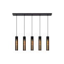Lucide LIONEL - Suspension - 5xE27 - Noir