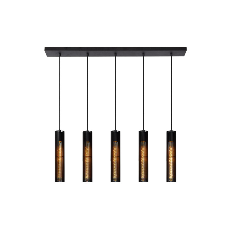 Lucide LIONEL - Suspension - 5xE27 - Noir