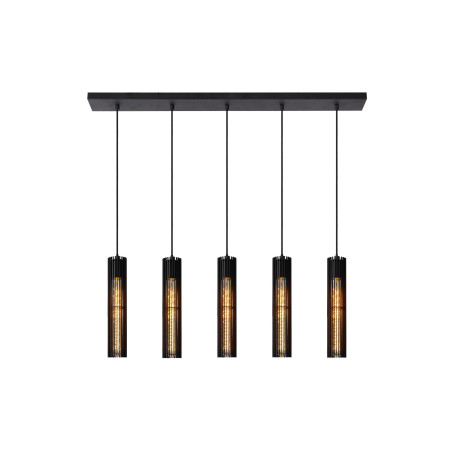 Lucide LIONEL - Suspension - 5xE27 - Noir