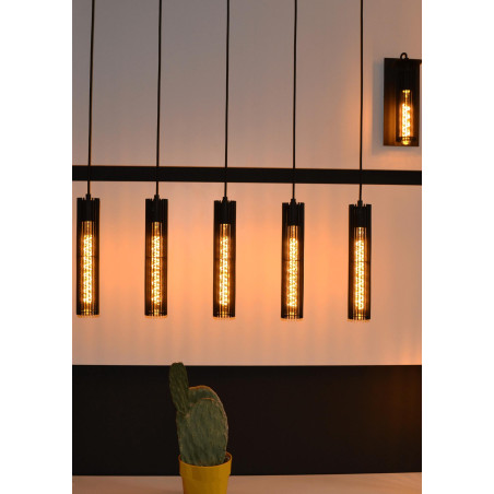 Lucide LIONEL - Suspension - 5xE27 - Noir