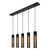 Lucide LIONEL - Suspension - 5xE27 - Noir