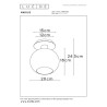 Lucide MARIUS - Plafonnier - 1xE27 - Or Mat / Laiton
