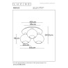 Lucide MARIUS - Plafonnier - 3xE27 - Or Mat / Laiton