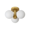 Lucide TRUDY - Plafonnier Salle de bains - Ø 28 cm - 3xG9 - IP44 - Or Mat / Laiton