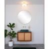 Lucide TRUDY - Plafonnier Salle de bains - Ø 28 cm - 3xG9 - IP44 - Or Mat / Laiton