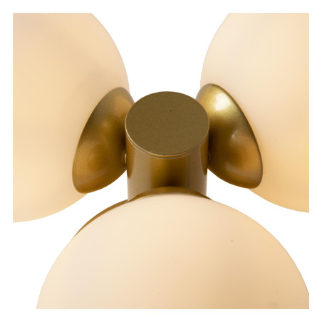 Lucide TRUDY - Plafonnier Salle de bains - Ø 28 cm - 3xG9 - IP44 - Or Mat / Laiton