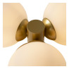 Lucide TRUDY - Plafonnier Salle de bains - Ø 28 cm - 3xG9 - IP44 - Or Mat / Laiton