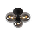 Lucide TRUDY - Plafonnier Salle de bains - Ø 28 cm - 3xG9 - IP44 - Noir