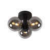 Lucide TRUDY - Plafonnier Salle de bains - Ø 28 cm - 3xG9 - IP44 - Noir