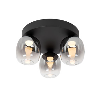 Lucide TAMINO - Plafonnier - LED Dim. - 3x5,6W 3000K - Noir