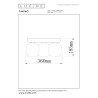 Lucide TAMINO - Plafonnier - LED Dim. - 3x5,6W 3000K - Noir
