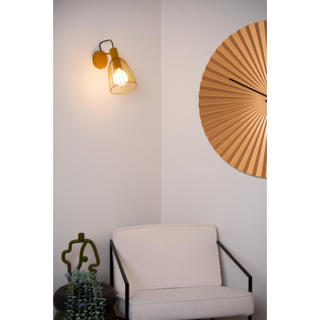 Lucide MACARONS - Applique murale - 1xE27 - Jaune Ocre