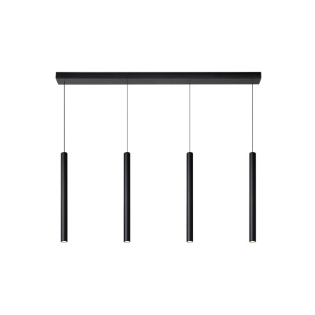 Lucide LORENZ - Suspension - LED Dim. - 4x4W 3000K - Noir