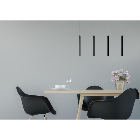 Lucide LORENZ - Suspension - LED Dim. - 4x4W 3000K - Noir