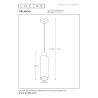 Lucide ORLANDO - Suspension - Ø 10 cm - 1xE27 - Fumé