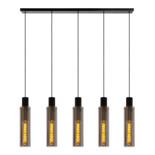 Lucide ORLANDO - Suspension - 5xE27 - Fumé