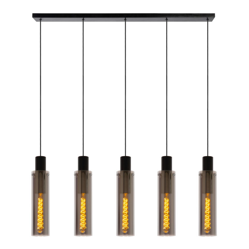 Lucide ORLANDO - Suspension - 5xE27 - Fumé