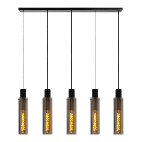 Lucide ORLANDO - Suspension - 5xE27 - Fumé